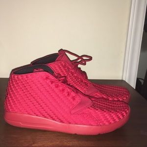 Jordan Nike Men's Eclipse Chukka Red Textile Shoes